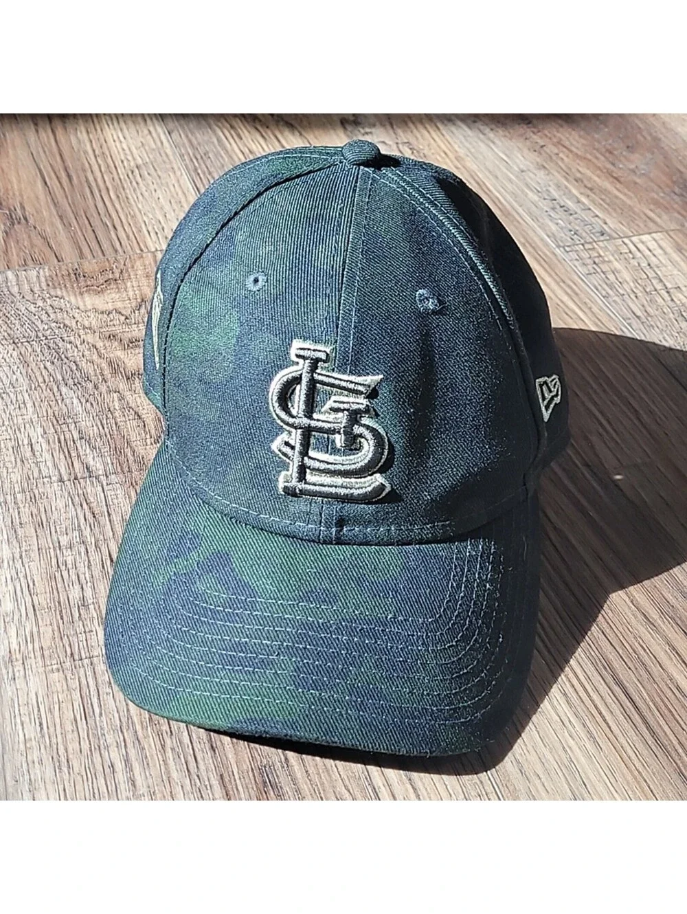 St. Louis Cardinals Baseball Ball Cap, Army Camo, MLB, Green & Gold